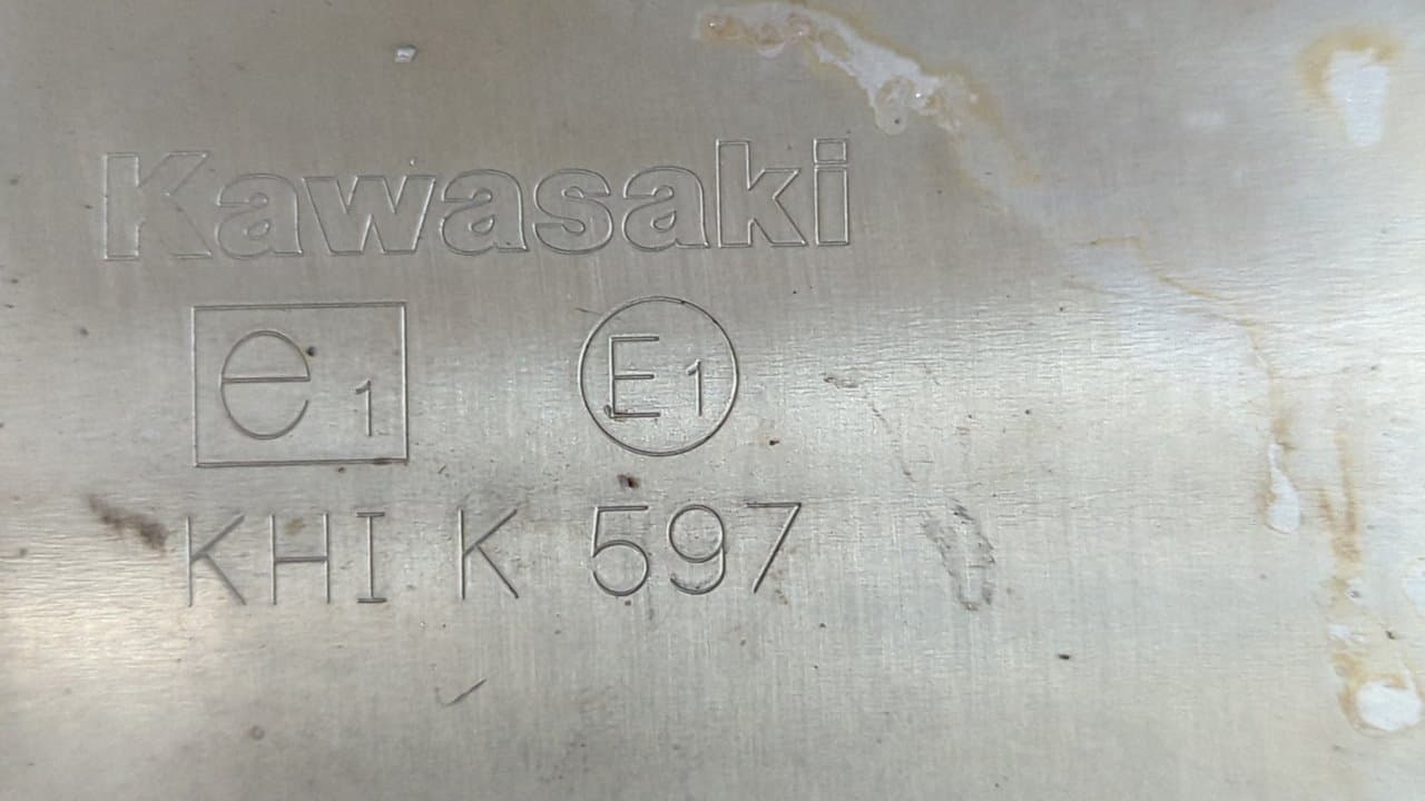 Recambio de TUBO DE ESCAPE para KAWASAKI ER 6 ER650AE referencia OEM IAM KHI K 597 - NEGRO 2