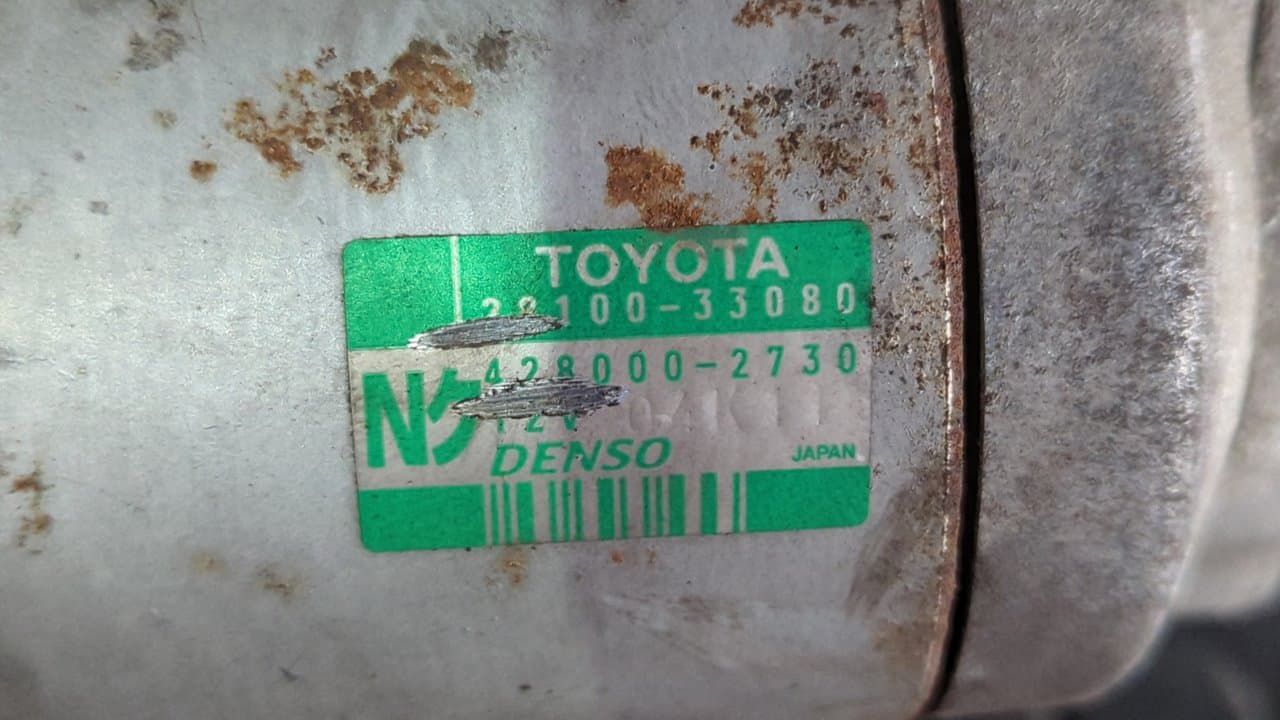 Recambio de MOTOR ARRANQUE para TOYOTA AURIS 1.4 Turbodiesel CAT 1ND referencia OEM IAM 4280002730 - BLANCO 2