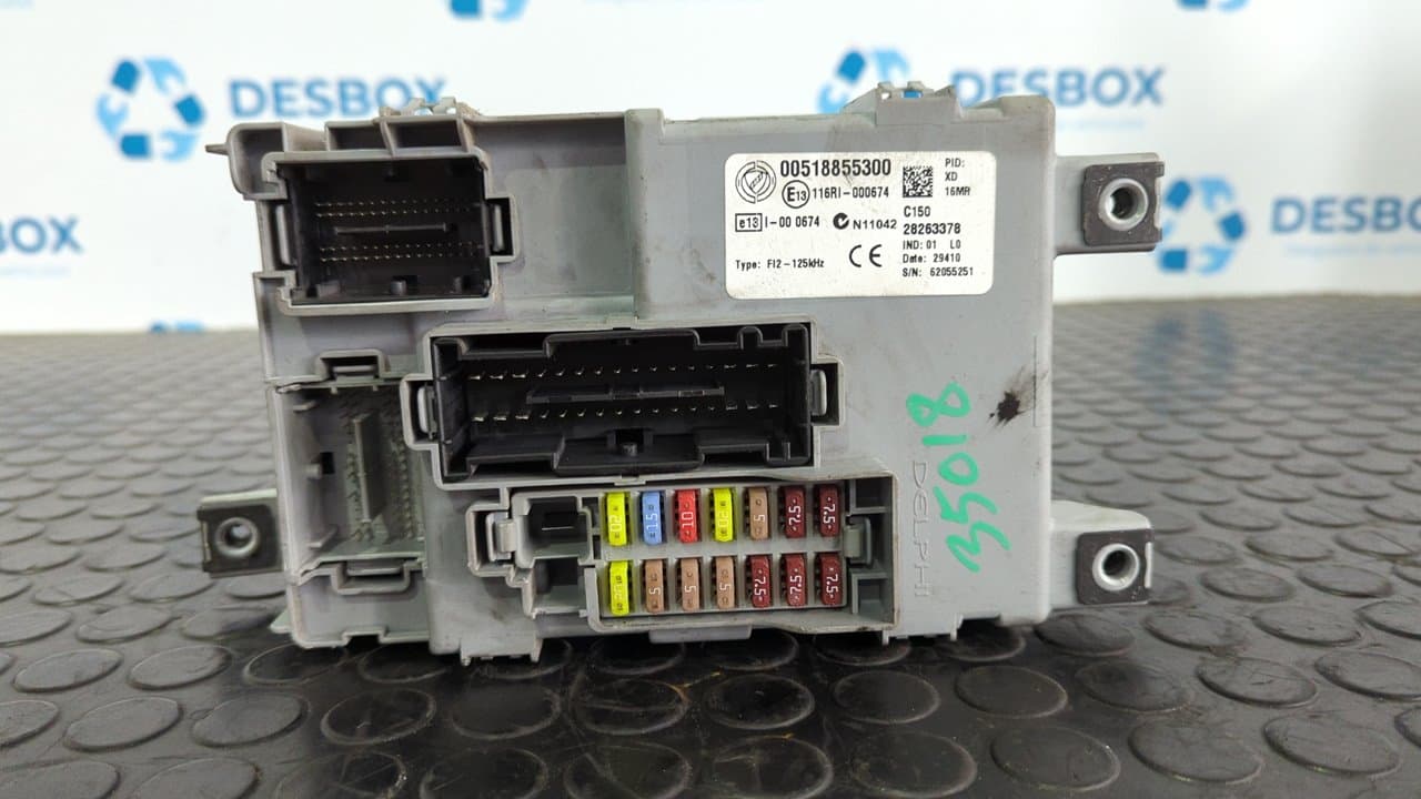 Recambio de CAJA RELES / FUSIBLES para FIAT DOBLO CARGO Basis Kasten 199A3000 referencia OEM IAM 00518855300 - BLANCO