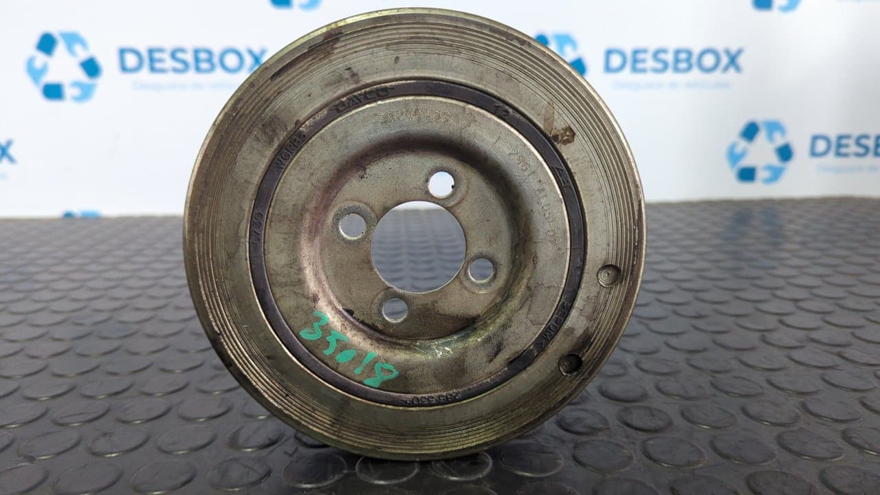 Recambio de POLEA CIGUEÑAL para FIAT DOBLO CARGO Basis Kasten 199A3000 referencia OEM IAM 55200498 - BLANCO 5