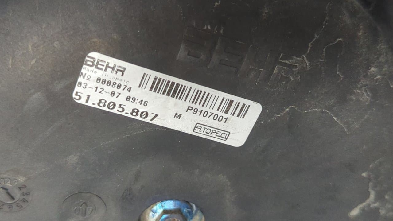 Recambio de ELECTROVENTILADOR para FIAT FIORINO 1.3 16V M-Jet CAT 199A2000 referencia OEM IAM 51780703 - BLANCO 5