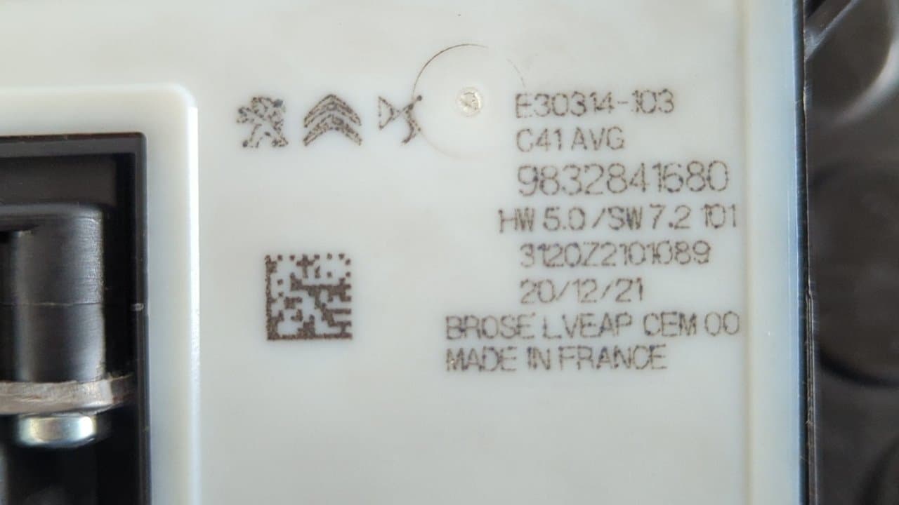 Recambio de MOTOR ELEVALUNAS DELANTERO IZQUIERDO para CITROEN E-C4 ZK01 referencia OEM IAM 9832841680 - AZUL 4
