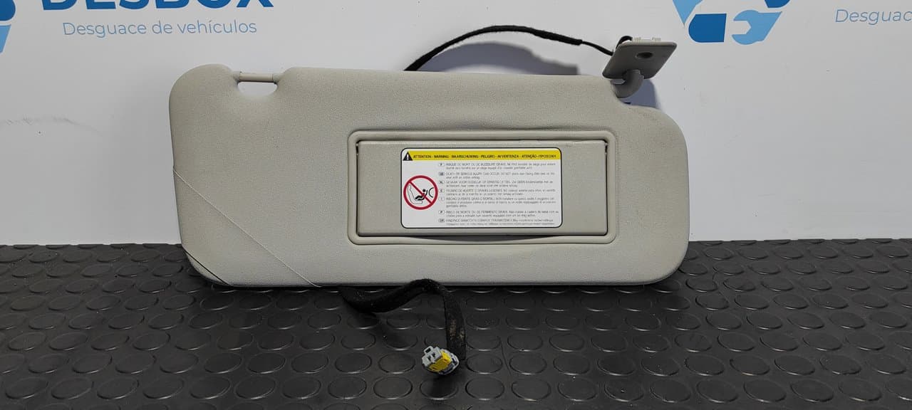 Recambio de PARASOL DERECHO para CITROEN C5 BERLINA Business 6FYEW7A - GRIS