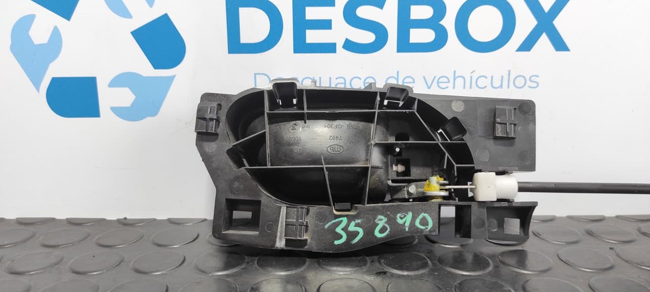 Recambio de MANETA INTERIOR TRASERA IZQUIERDA para CITROEN C5 BERLINA Business 6FYEW7A referencia OEM IAM 9685950377 - GRIS 2