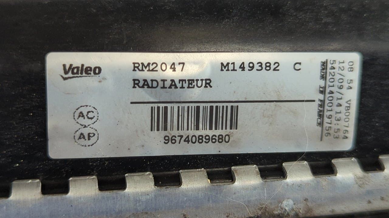 Recambio de RADIADOR AGUA para CITROEN C4 LIM. Sport 8F01 referencia OEM IAM 9674089680 - BLANCO 2