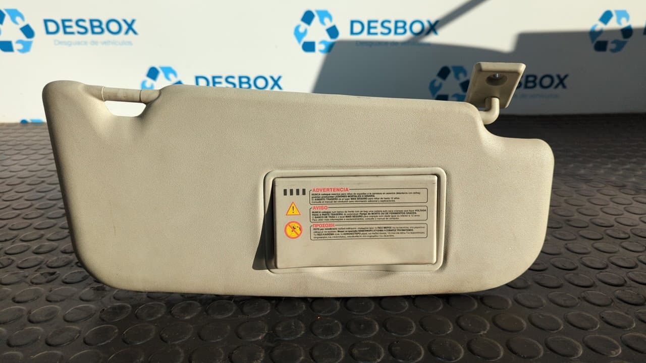 Recambio de PARASOL DERECHO para NISSAN QASHQAI (J10) Acenta K9K - GRANATE