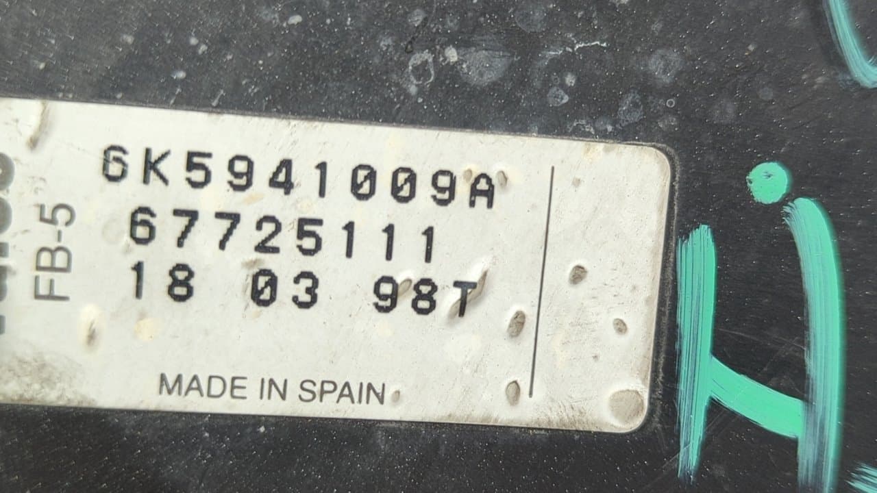 Recambio de FARO IZQUIERDO para VOLKSWAGEN CADDY KA/KB (9K9) Family 1Y referencia OEM IAM 6K5941009A - BLANCO 6