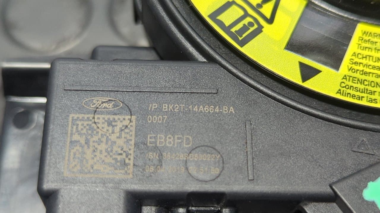 Recambio de ANILLO AIRBAG para FORD TRANSIT CUSTOM referencia OEM IAM BK2T14A664BA 6