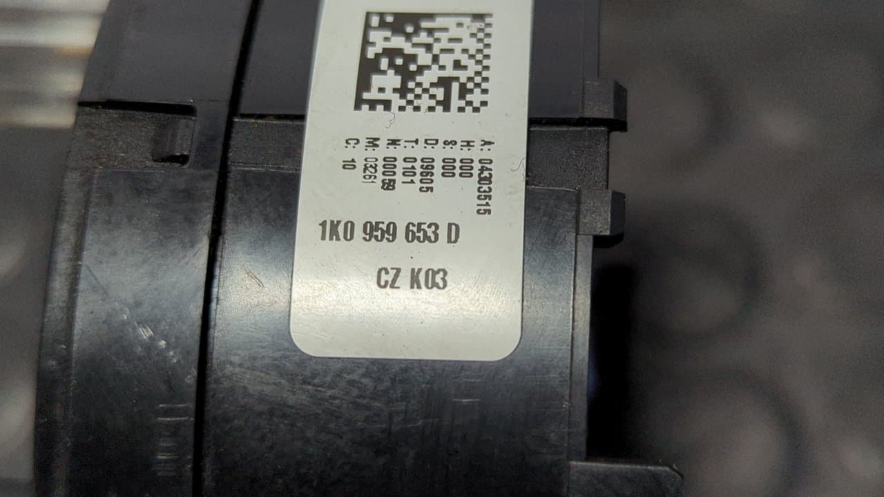Recambio de ANILLO AIRBAG para AUDI A3 SPORTBACK (8P) 2.0 FSI Ambiente BLR referencia OEM IAM 1K0959653D - NEGRO 7