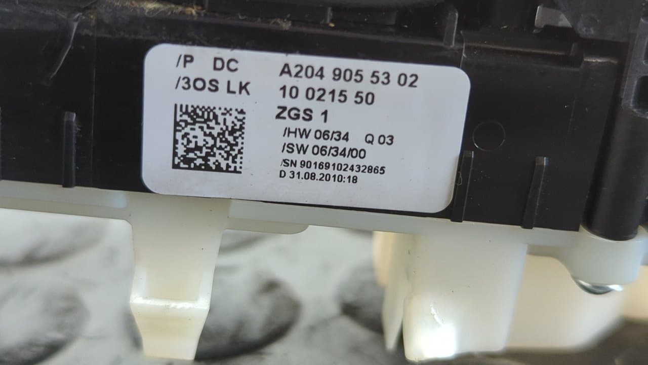 Recambio de MANDO ELEVALUNAS DELANTERO IZQUIERDO para MERCEDES-BENZ CLASE E (W212) FAMILIAR 200 CDI BlueEfficiency (212.205) OM651925 referencia OEM IAM A2049055302 - VERDE 5