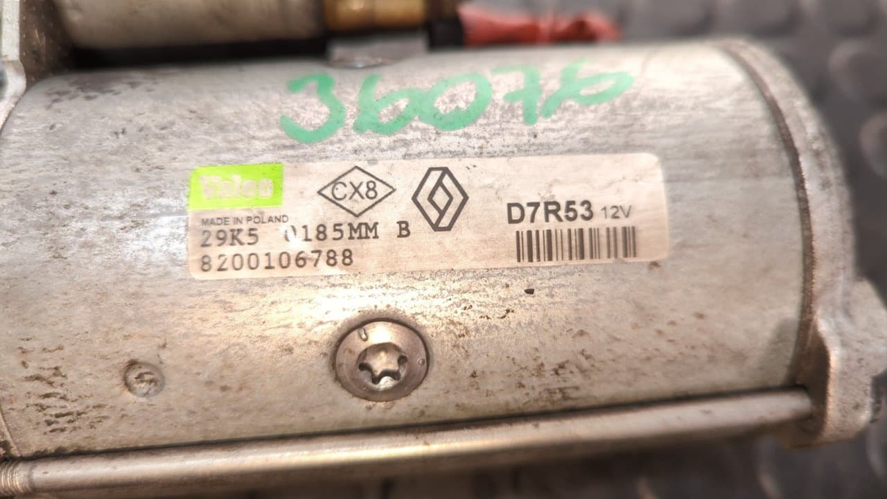 Recambio de MOTOR ARRANQUE para OPEL VIVARO G9U730 referencia OEM IAM 8200106788 - BLANCO 4