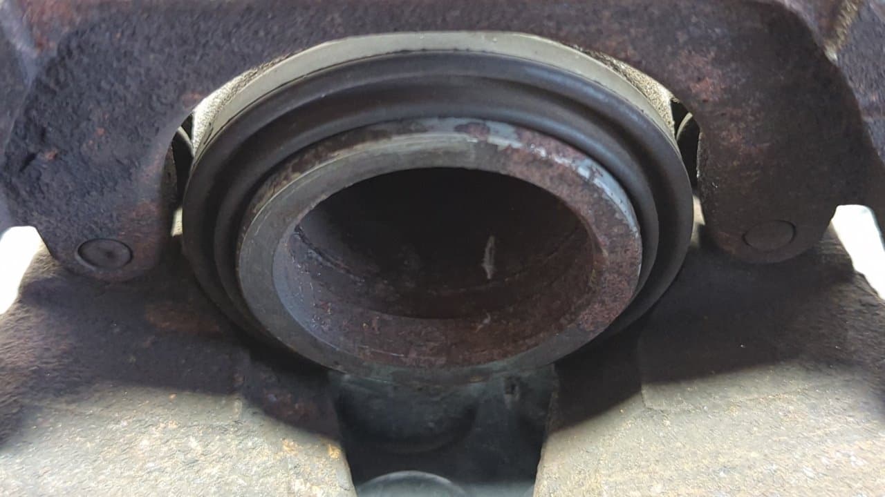 Recambio de PINZA DE FRENO DELANTERA DERECHA para OPEL ZAFIRA A Blue Line Y20DTH referencia OEM IAM 9824 IP24 - GRIS 8