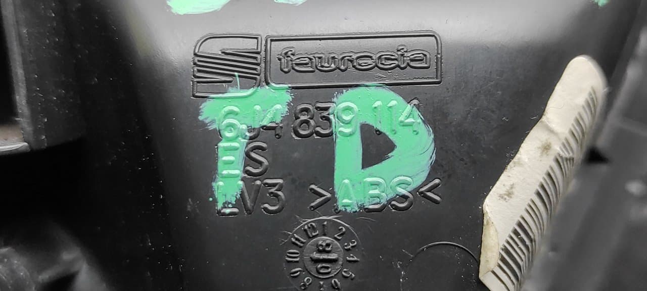 Recambio de MANETA INTERIOR TRASERA DERECHA para SEAT IBIZA (6J5) Good Stuff BXW referencia OEM IAM 6J4839114 - AZUL 3