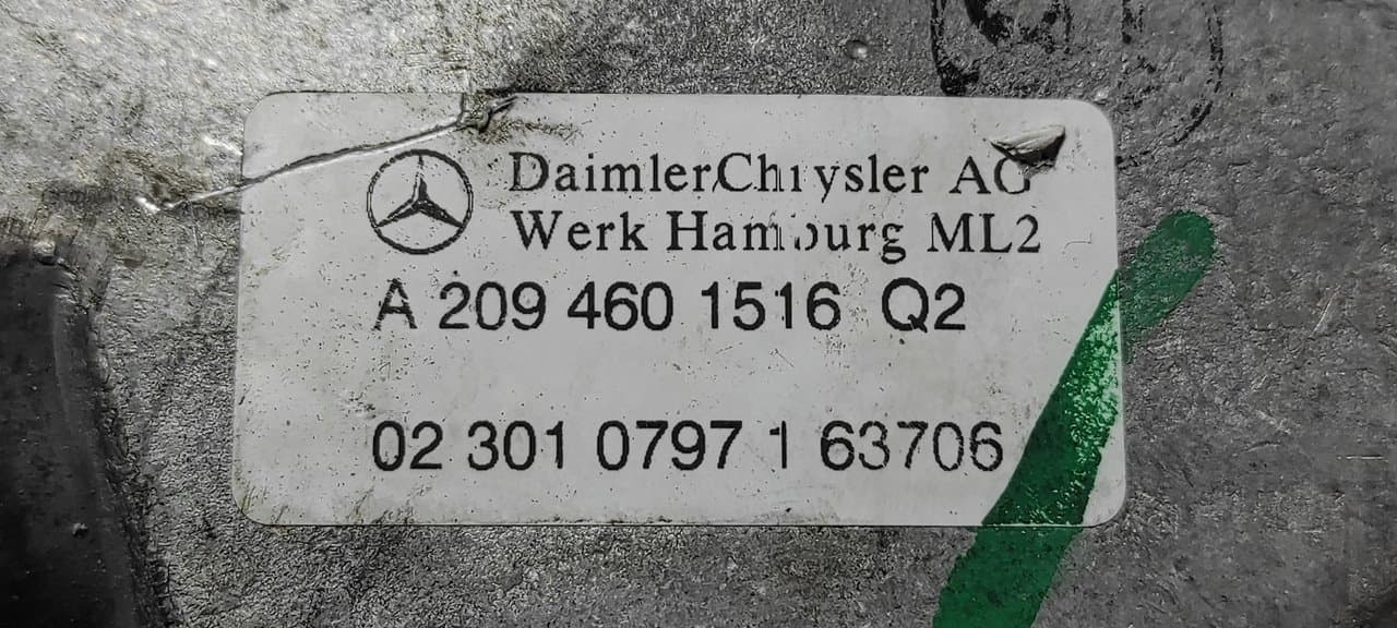 Recambio de COLUMNA DIRECCION para MERCEDES-BENZ CLASE CLK (W209) COUPE 2.7 CDI 20V CAT OM612967 referencia OEM IAM A2094601516Q2 - AZUL 6