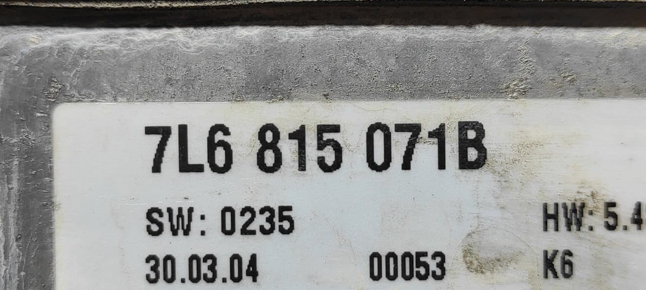 Recambio de NO IDENTIFICADO para VOLKSWAGEN TOUAREG (7LA) TDI V10 BLE referencia OEM IAM 7L6815071B - AZUL CLARO 3
