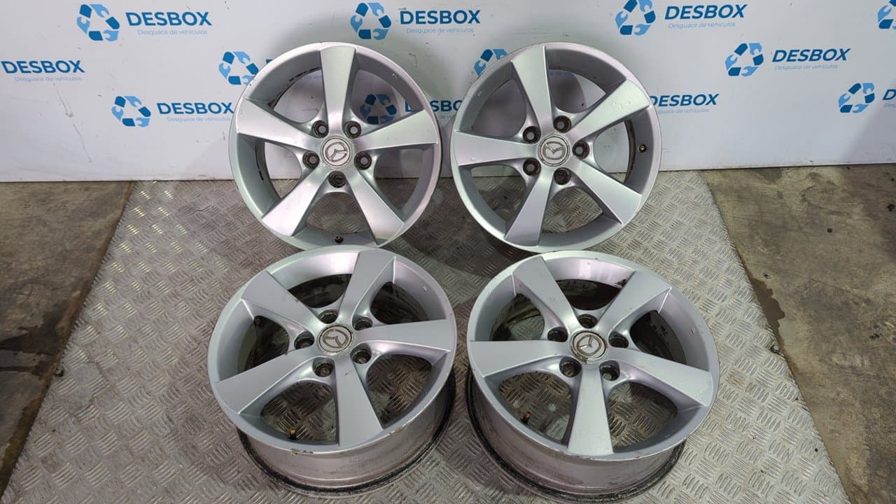 Recambio de JUEGO LLANTAS para MAZDA 3 BERLINA (BK) 1.6 CRDT  Active Y601 - GRIS