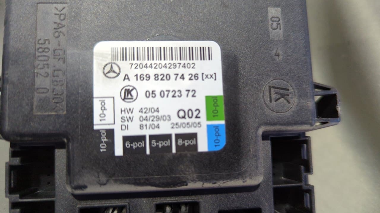 Recambio de ELEVALUNAS TRASERO DERECHO para MERCEDES-BENZ CLASE A (W169) A 170  A-Edition M266940 referencia OEM IAM A1697301479 - NEGRO 4