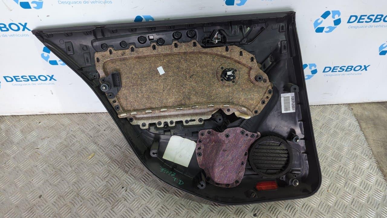 Recambio de GUARNECIDO PUERTA TRASERA DERECHA para VOLKSWAGEN GOLF VI (5K1) Rabbit CAYB referencia OEM IAM 5K6867212 - AZUL 10