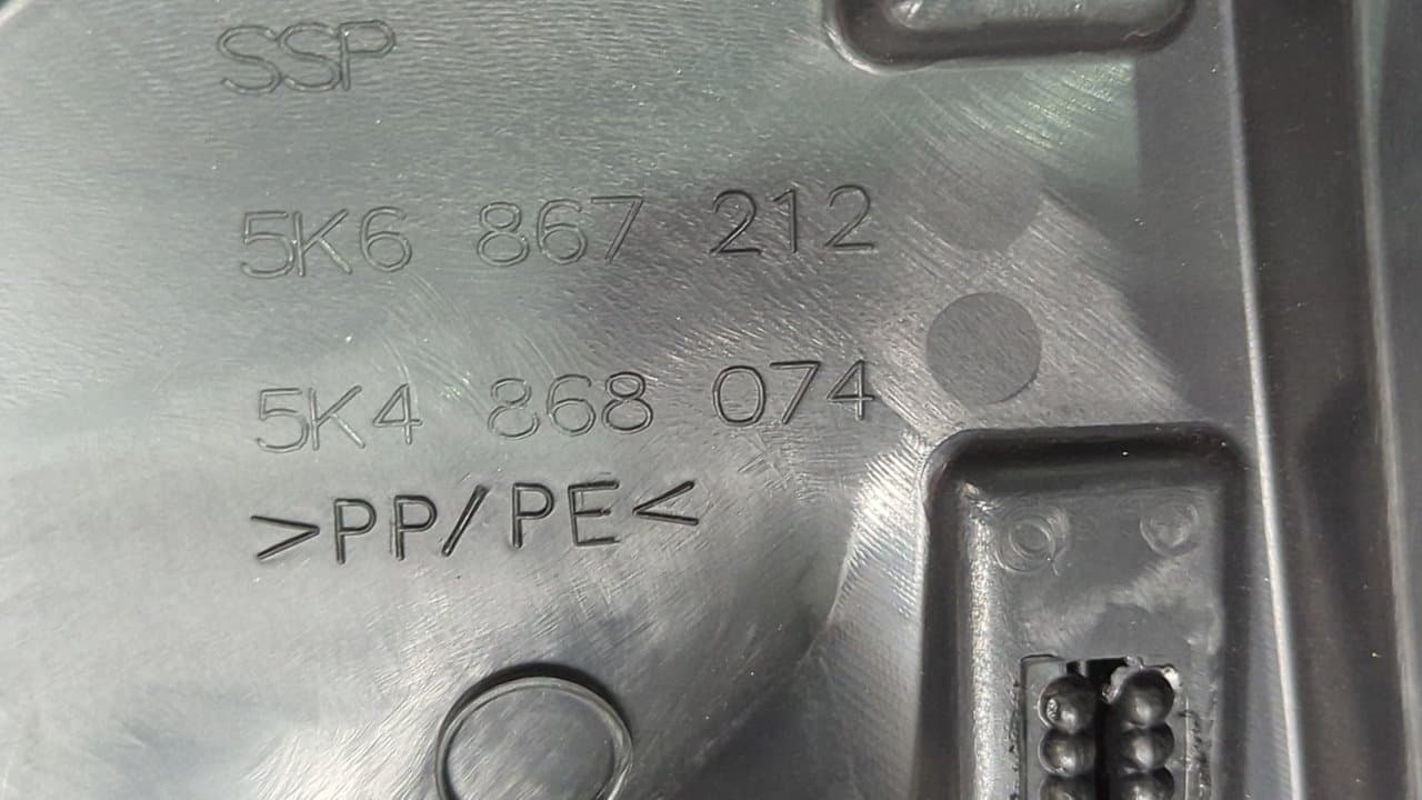 Recambio de GUARNECIDO PUERTA TRASERA DERECHA para VOLKSWAGEN GOLF VI (5K1) Rabbit CAYB referencia OEM IAM 5K6867212 - AZUL 3