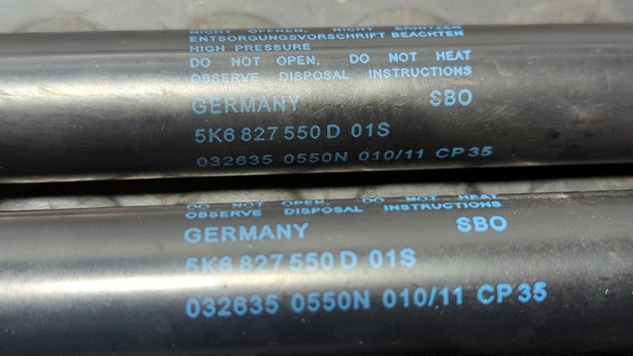 Recambio de AMORTIGUADORES MALETERO / PORTON para VOLKSWAGEN GOLF VI (5K1) Rabbit CAYB referencia OEM IAM 5K6827550D - AZUL 2