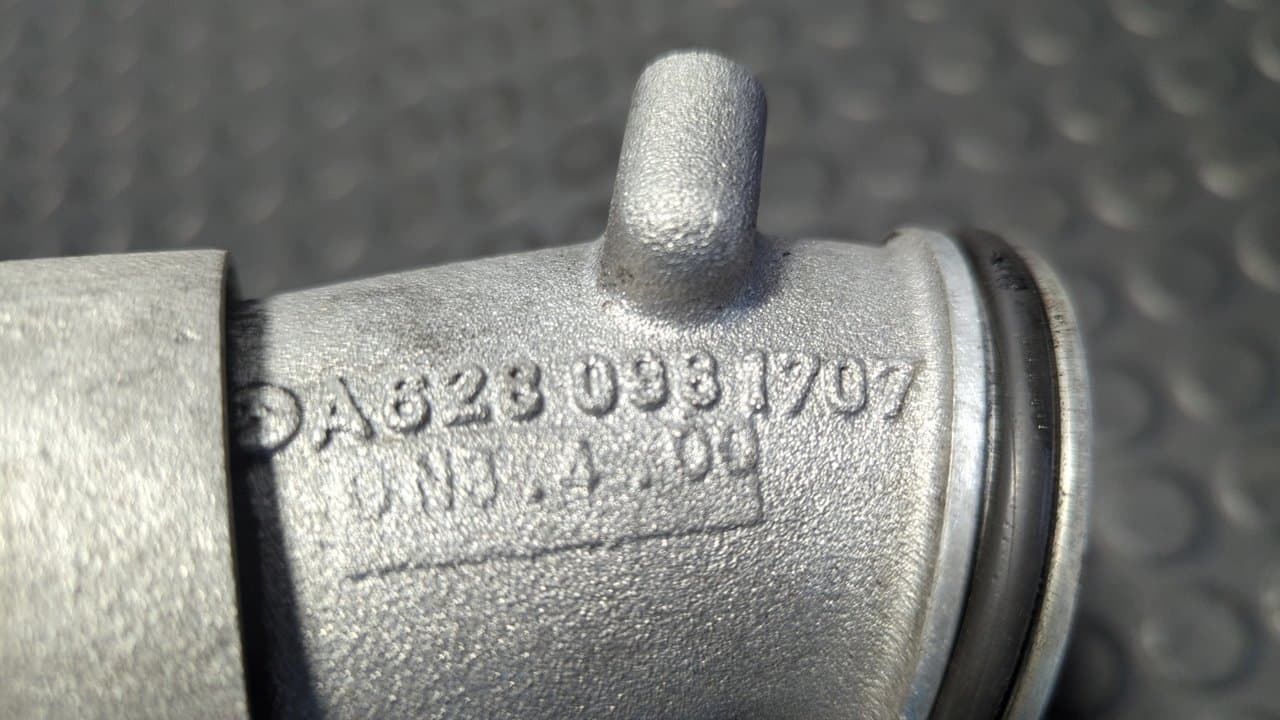 Recambio de TUBO para MERCEDES-BENZ CLASE S (W220) BERLINA 400 CDI (220.028) OM628960 referencia OEM IAM A6280981607 - NEGRO 2