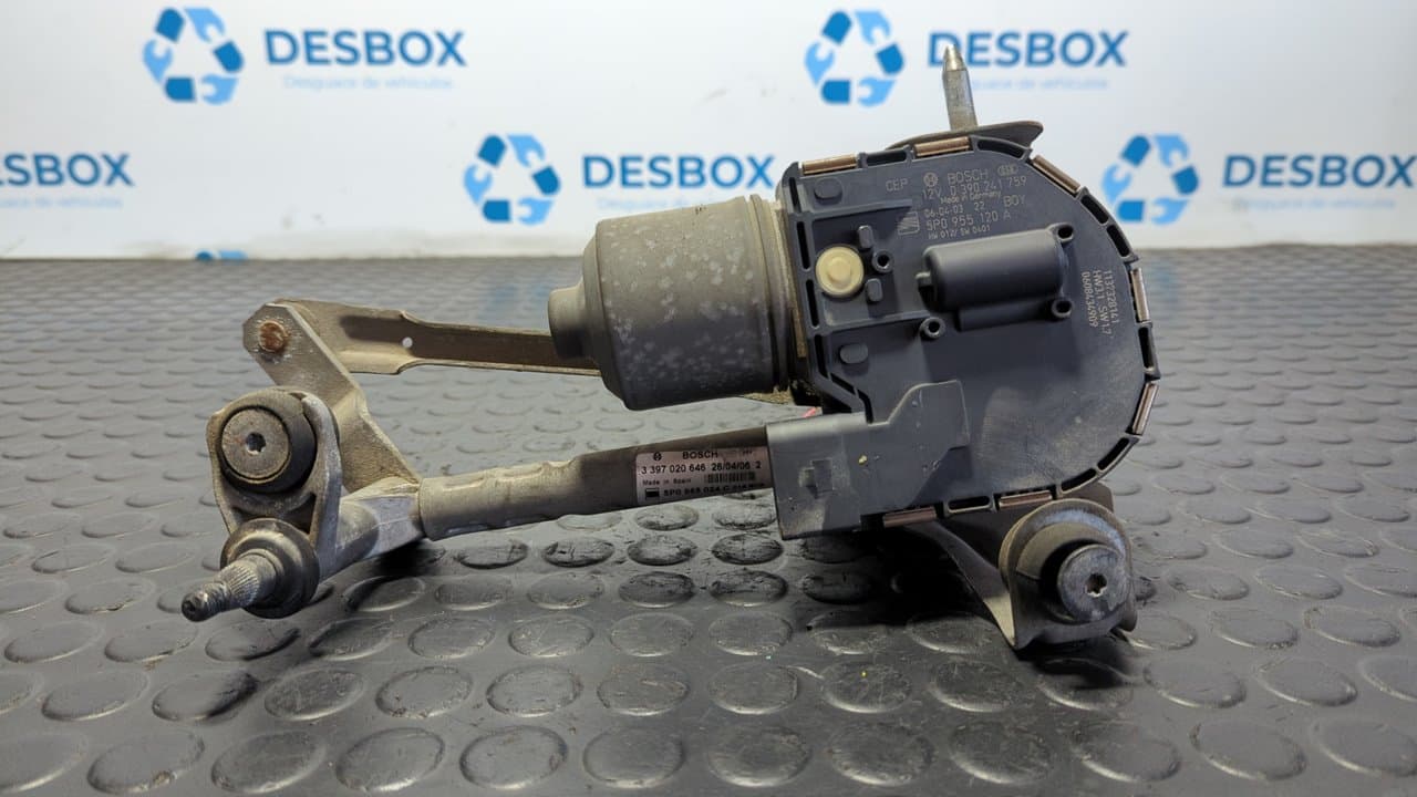 Recambio de MOTOR LIMPIA DELANTERO para SEAT ALTEA (5P1) 2.0 TDI BKD referencia OEM IAM 5P0955120A - AZUL