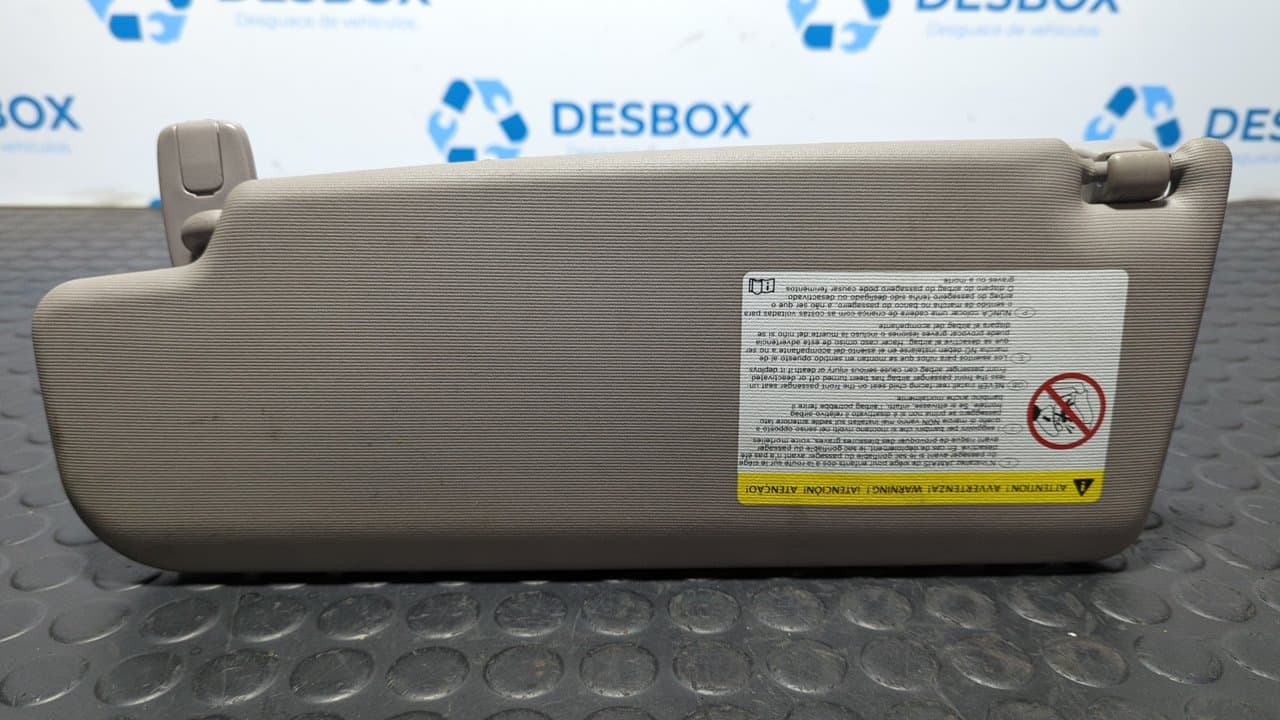 Recambio de PARASOL DERECHO para VOLKSWAGEN PASSAT BERLINA (3C2) Advance BKP referencia OEM IAM 3C0857552J - GRIS 4