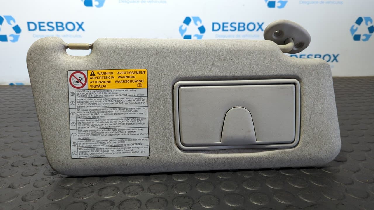 Recambio de PARASOL DERECHO para SUZUKI GRAND VITARA JB (JT) 1.9 DDiS Turbodiesel F9QB - BLANCO