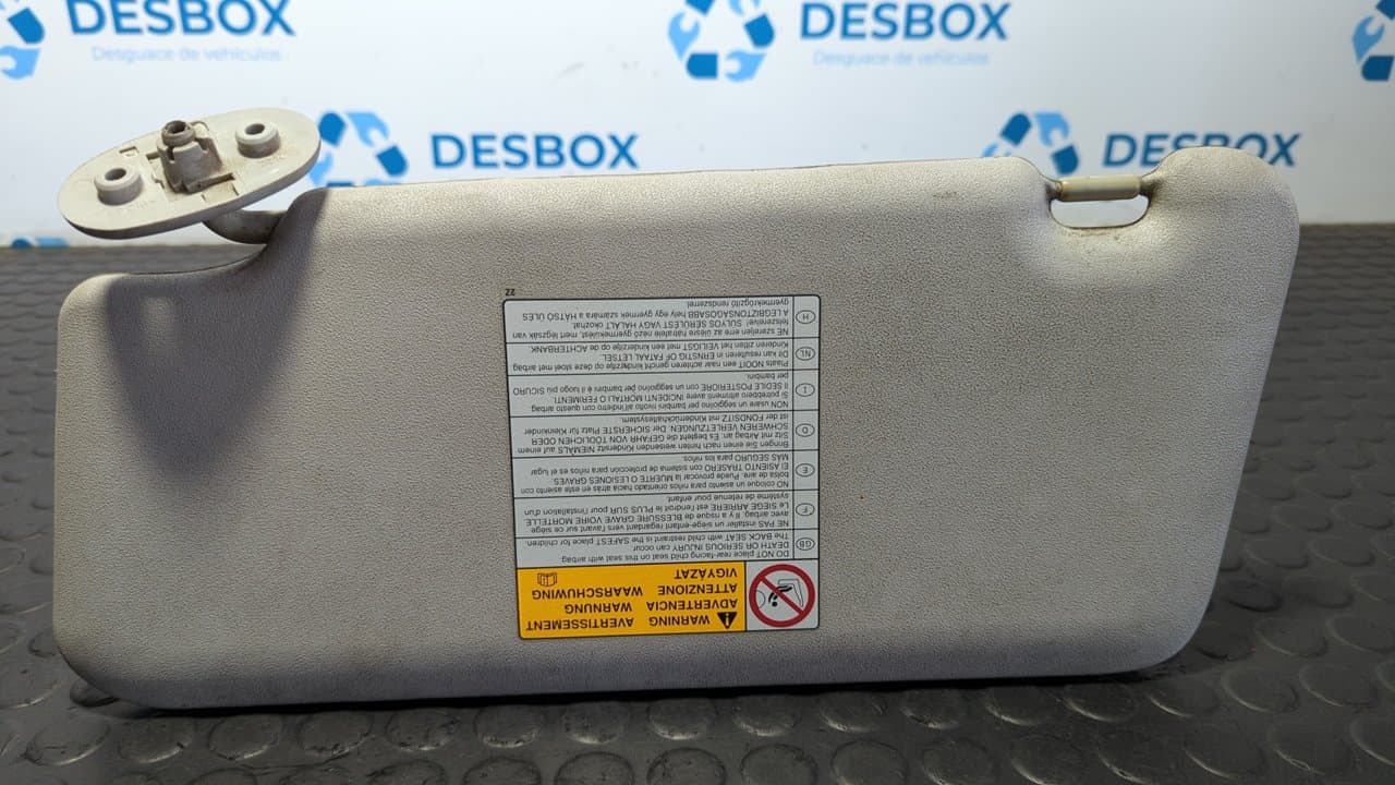 Recambio de PARASOL DERECHO para SUZUKI GRAND VITARA JB (JT) 1.9 DDiS Turbodiesel F9QB - BLANCO 3