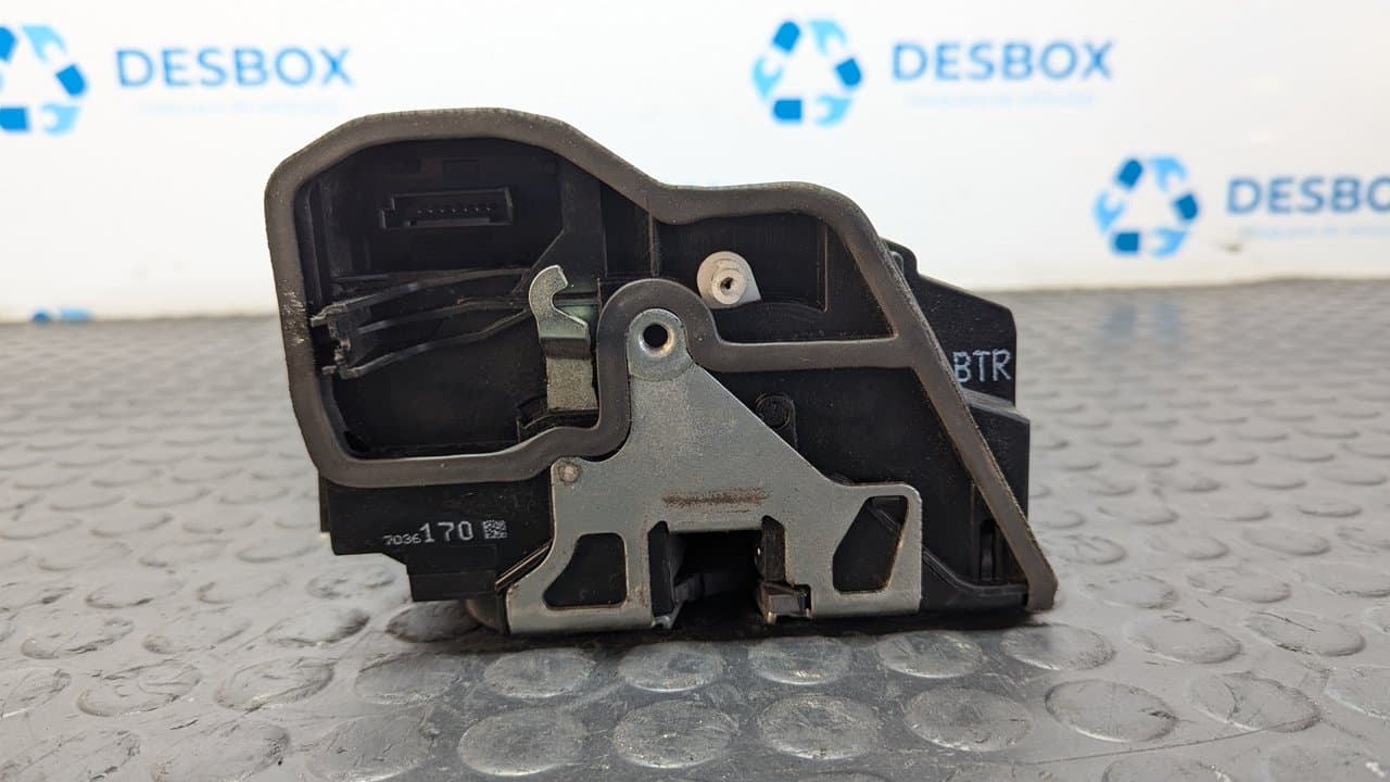 Recambio de CERRADURA PUERTA DELANTERA DERECHA para BMW SERIE 7 (E65/E66) 730d M57N2306D2 referencia OEM IAM 7036170 - NEGRO 2