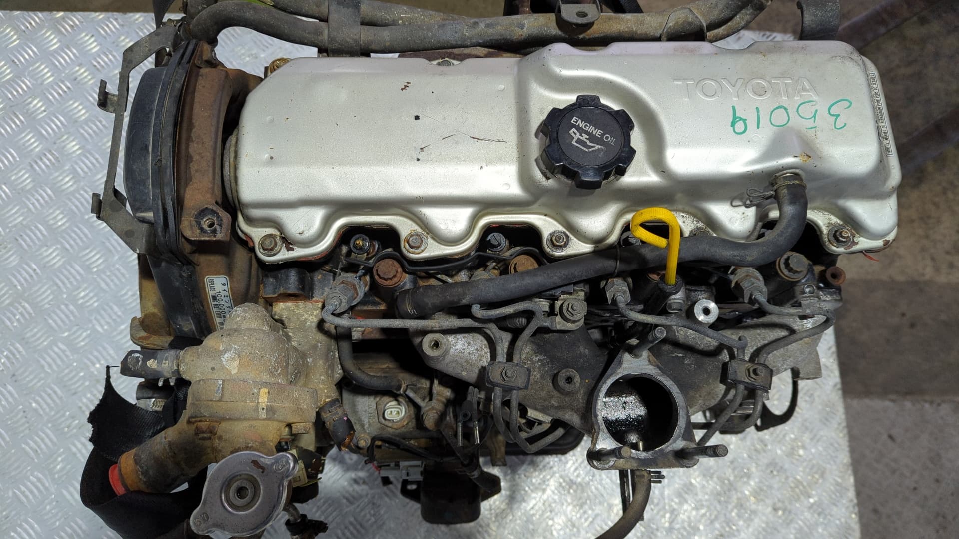 Recambio de MOTOR para TOYOTA HILUX (KUN) 2L-TE referencia OEM IAM 2L-TE - VERDE 3