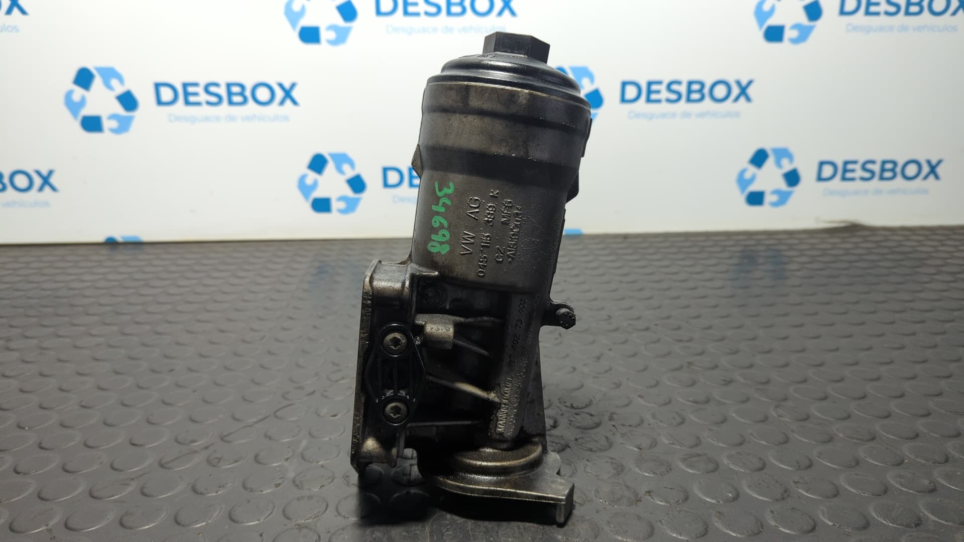 Recambio de SOPORTE FILTRO ACEITE para SEAT LEON (1P1) 1.9 TDI BXF referencia OEM IAM 045115389K - BLANCO