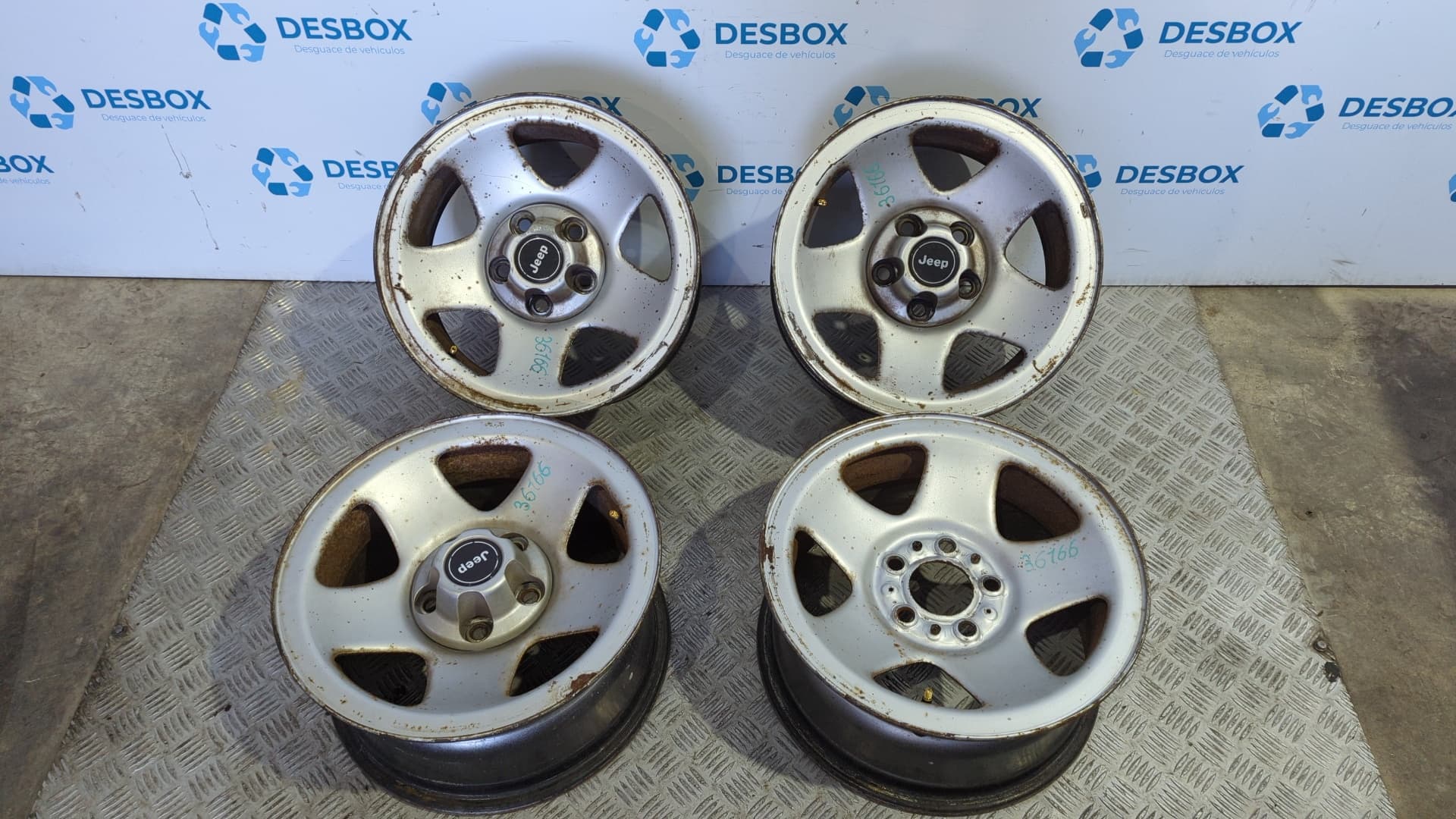 Recambio de JUEGO LLANTAS para CHRYSLER JEEP CHEROKEE (J) 2.5 Turbodiesel M52 referencia OEM IAM 4610482 - VERDE