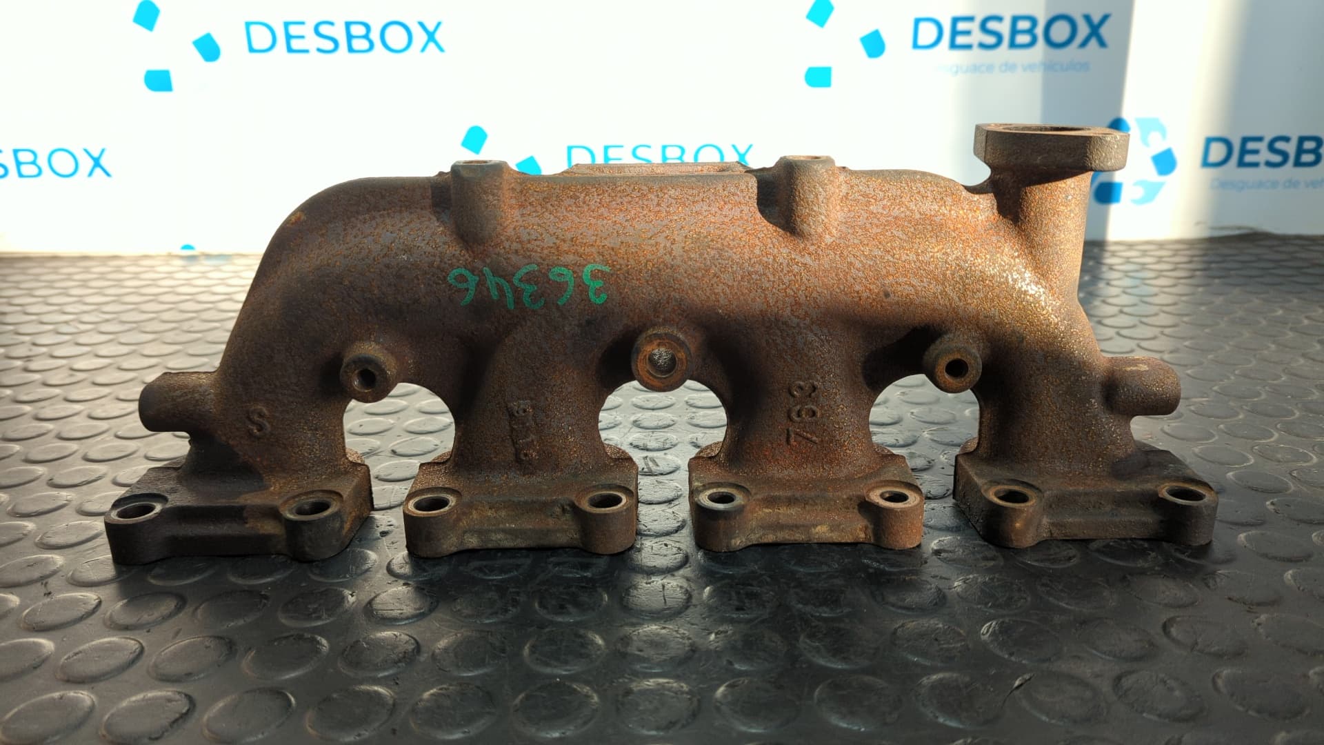 Recambio de COLECTOR ESCAPE para MITSUBISHI MONTERO (V80/V90) 4M41 referencia OEM IAM 763 - VERDE 3