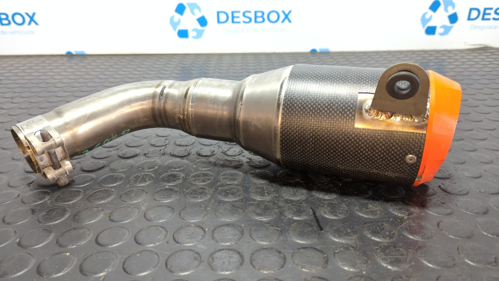 Recambio de TUBO ESCAPE TRASERO para KTM 125 DUKE * 125CC - GRIS 4