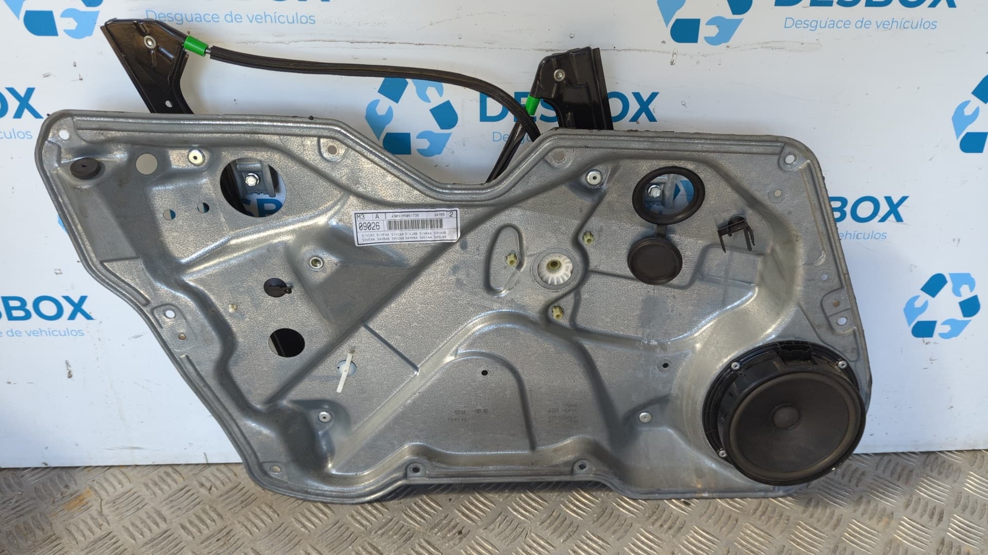 Recambio de ELEVALUNAS DELANTERO IZQUIERDO para SEAT TOLEDO (1M2) AGN referencia OEM IAM 1M0837755 - GRIS 2