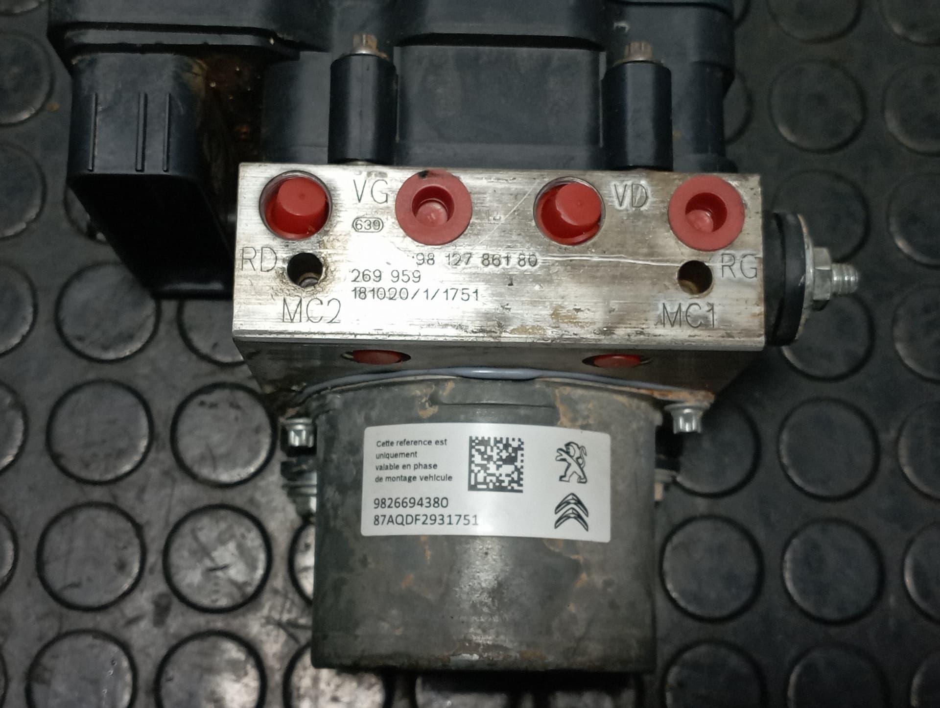 Recambio de ABS para CITROEN GRAND C4 SPACETOURER B 1.5 HDI YH01 referencia OEM IAM 2265106539 - AZUL