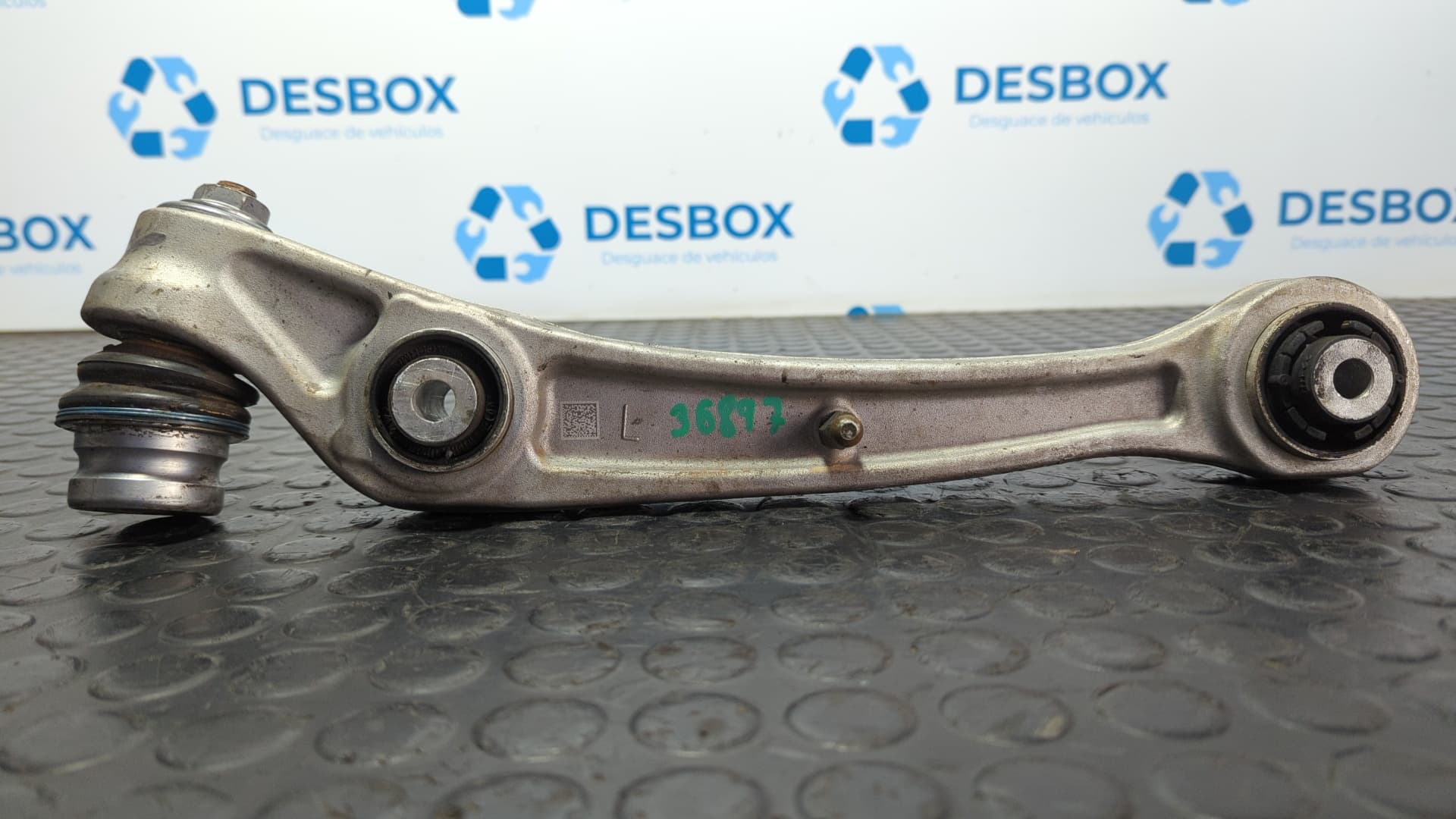Recambio de BRAZO IZQUIERDO SUPERIOR DELANTERO para AUDI Q5 (8R) Q5 2.0 TDI CGL referencia OEM IAM 8K0407155C - NEGRO 4