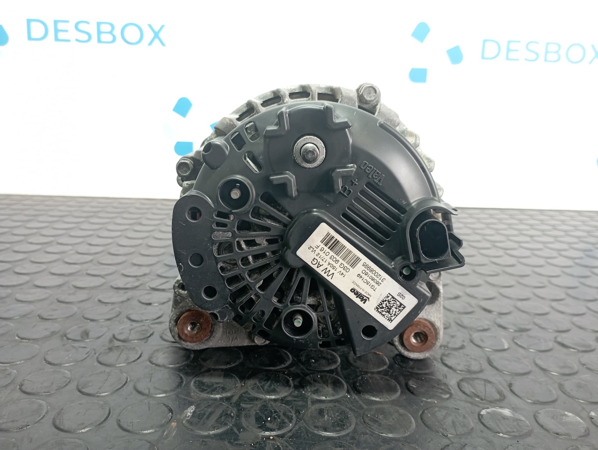 Recambio de ALTERNADOR para AUDI Q5 (8R) Q5 2.0 TDI CGL referencia OEM IAM 03G903016F - NEGRO 3
