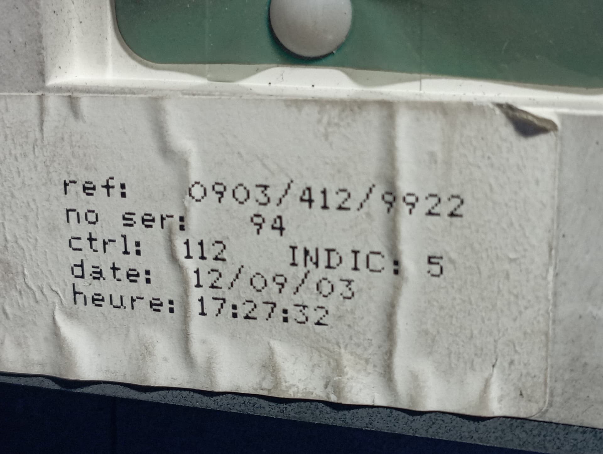 Recambio de CUADRO INSTRUMENTOS para LIGIER NOVA LDW502 LDW 502  referencia OEM IAM 09034129922 - BLANCO 4