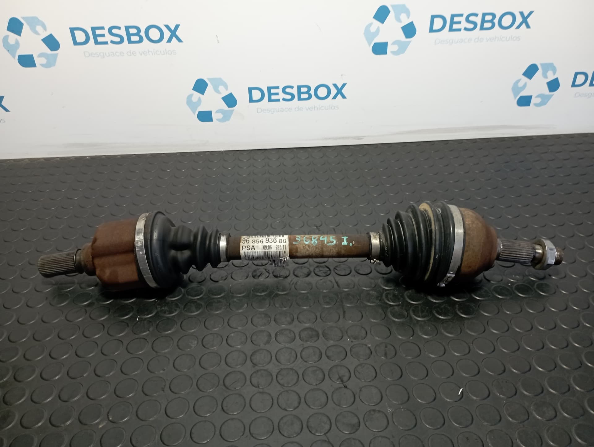 Recambio de TRANSMISION DELANTERA IZQUIERDA para PEUGEOT 508 SW SW ALLURE HDI 116 RH02 referencia OEM IAM 9685693680 - NEGRO