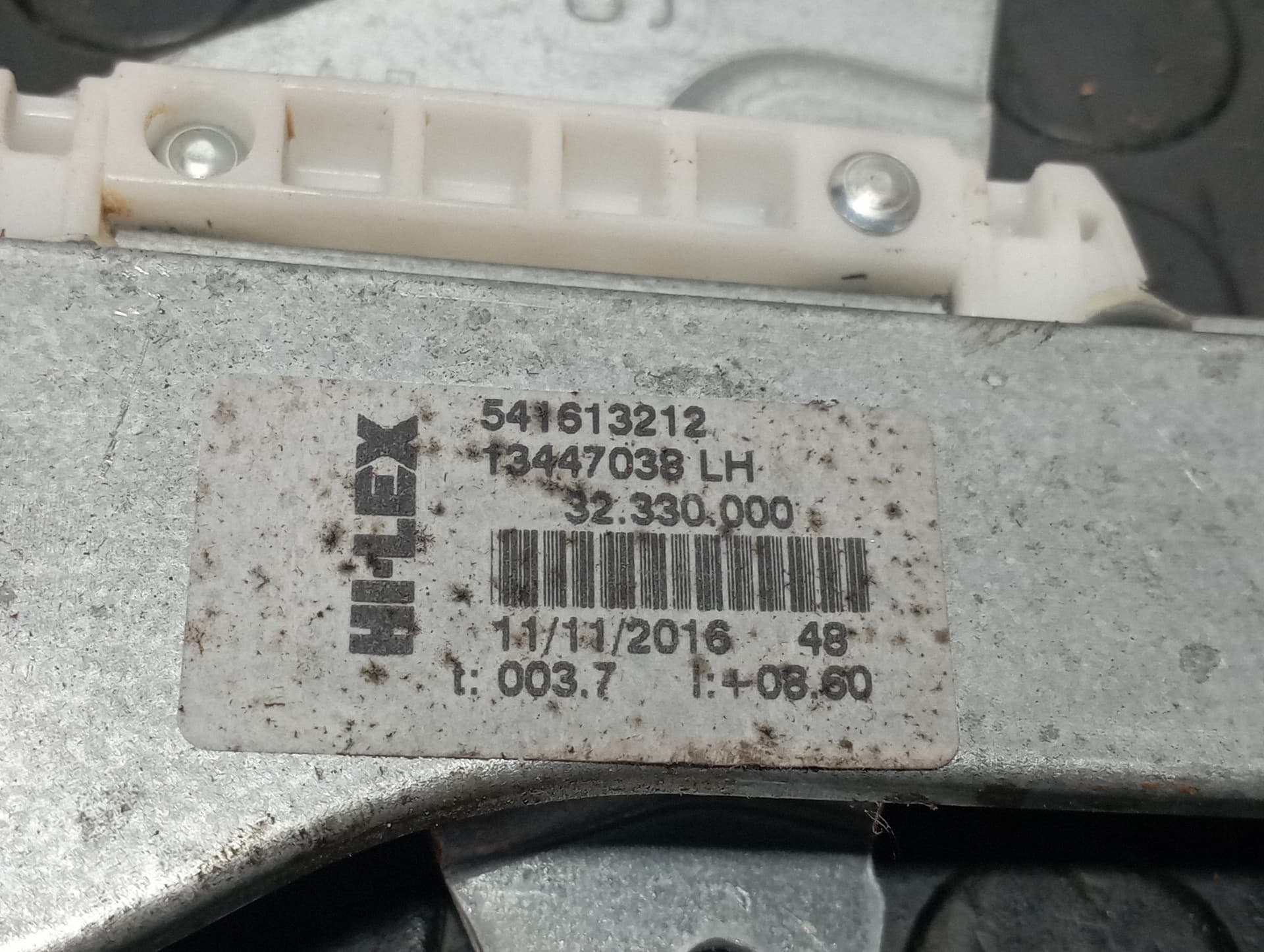 Recambio de ELEVALUNAS DELANTERO IZQUIERDO para OPEL CORSA E 1.4 GASOLINA B14XER referencia OEM IAM 541613212 - GRIS 3
