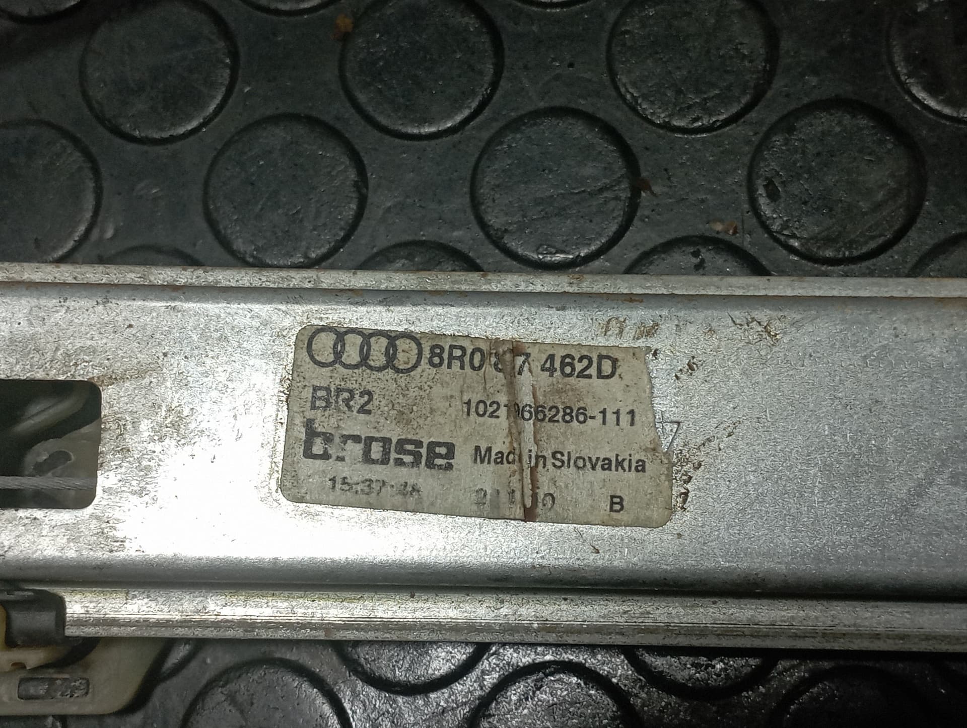 Recambio de ELEVALUNAS DELANTERO DERECHO para AUDI Q5 (8R) Q5 2.0 TDI CGL referencia OEM IAM 8R0837462D - AZUL 3