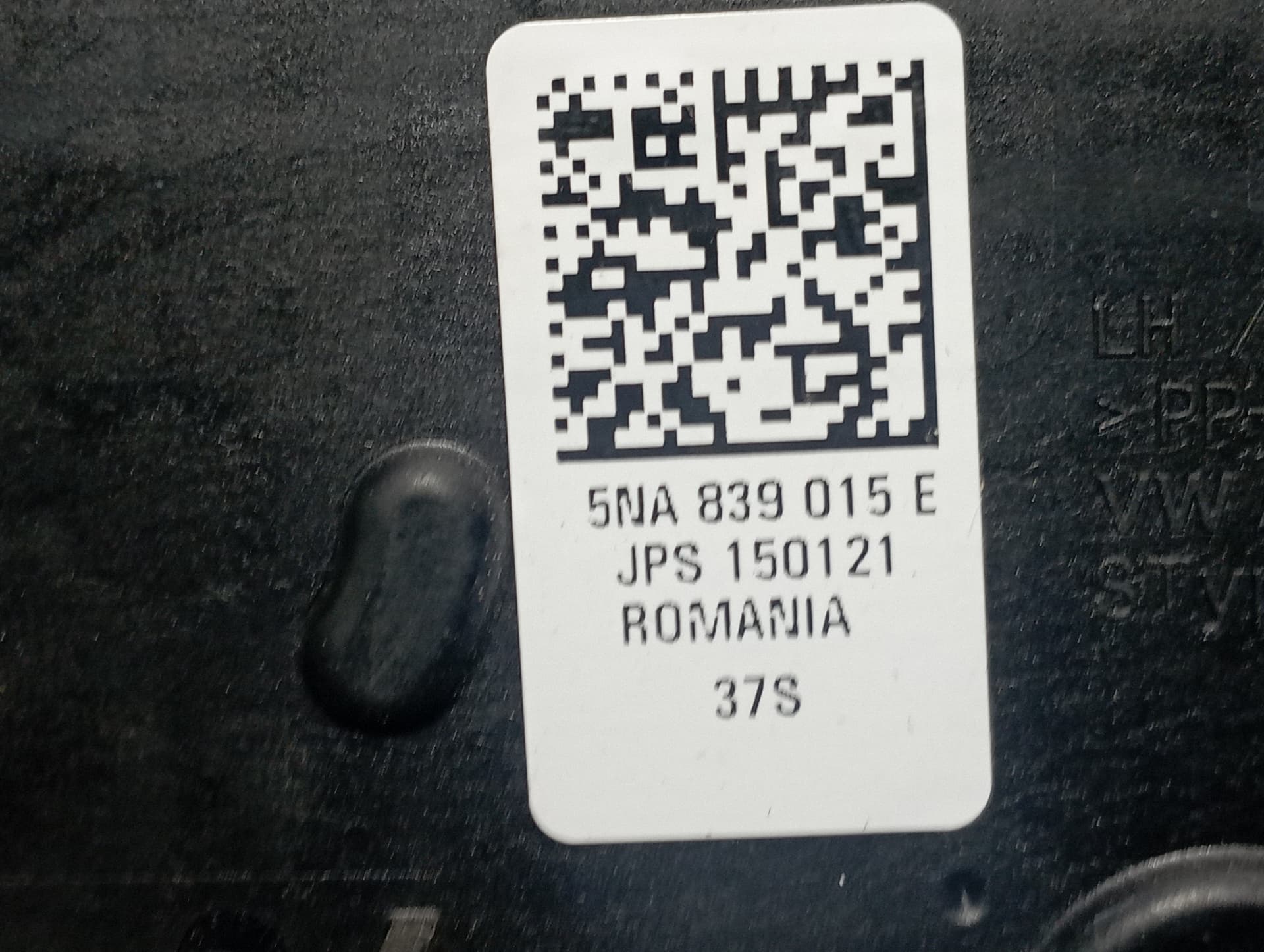 Recambio de CERRADURA PUERTA TRASERA IZQUIERDA para VOLKSWAGEN TIGUAN 1.9 TDI DTR referencia OEM IAM 5NA839015E - NEGRO 3