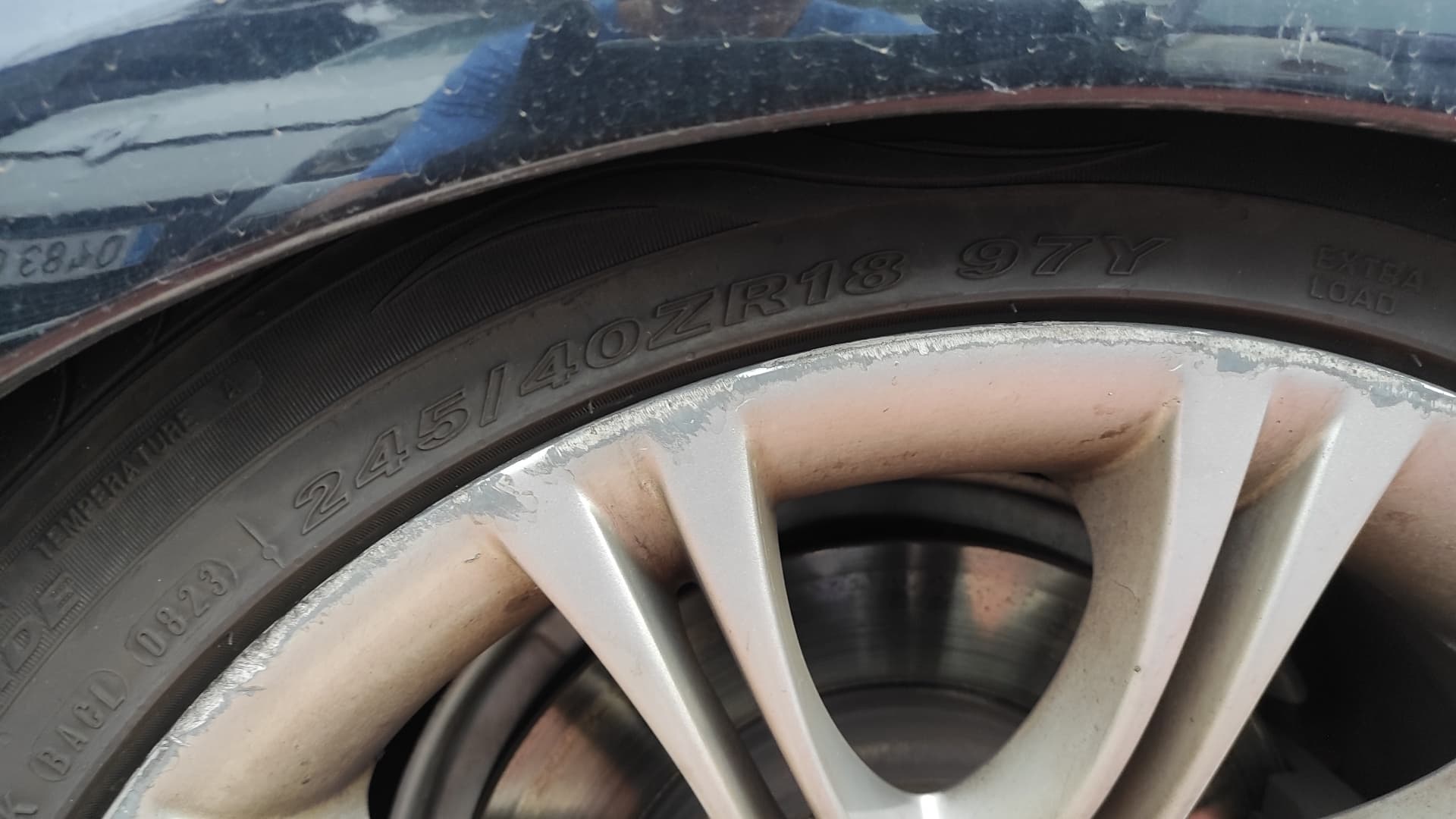 Recambio de ALETA DELANTERA DERECHA para BMW SERIE 5 TOURING (E61) 530 D M57D 306D2 - NEGRO 4