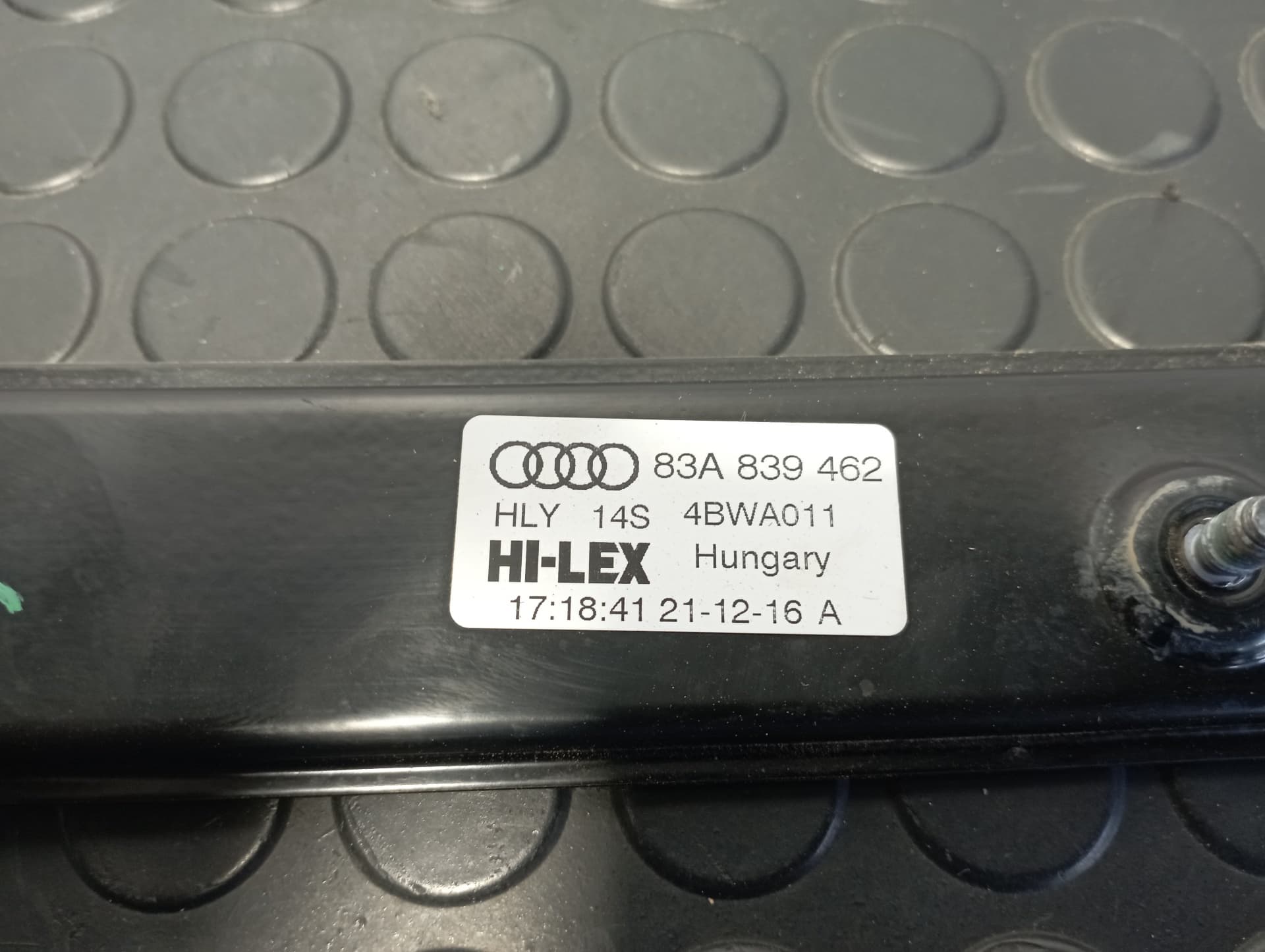 Recambio de ELEVALUNAS TRASERO DERECHO para AUDI Q3 (F3B) 35 TDI DTSB referencia OEM IAM 83A839462 - BLANCO 2
