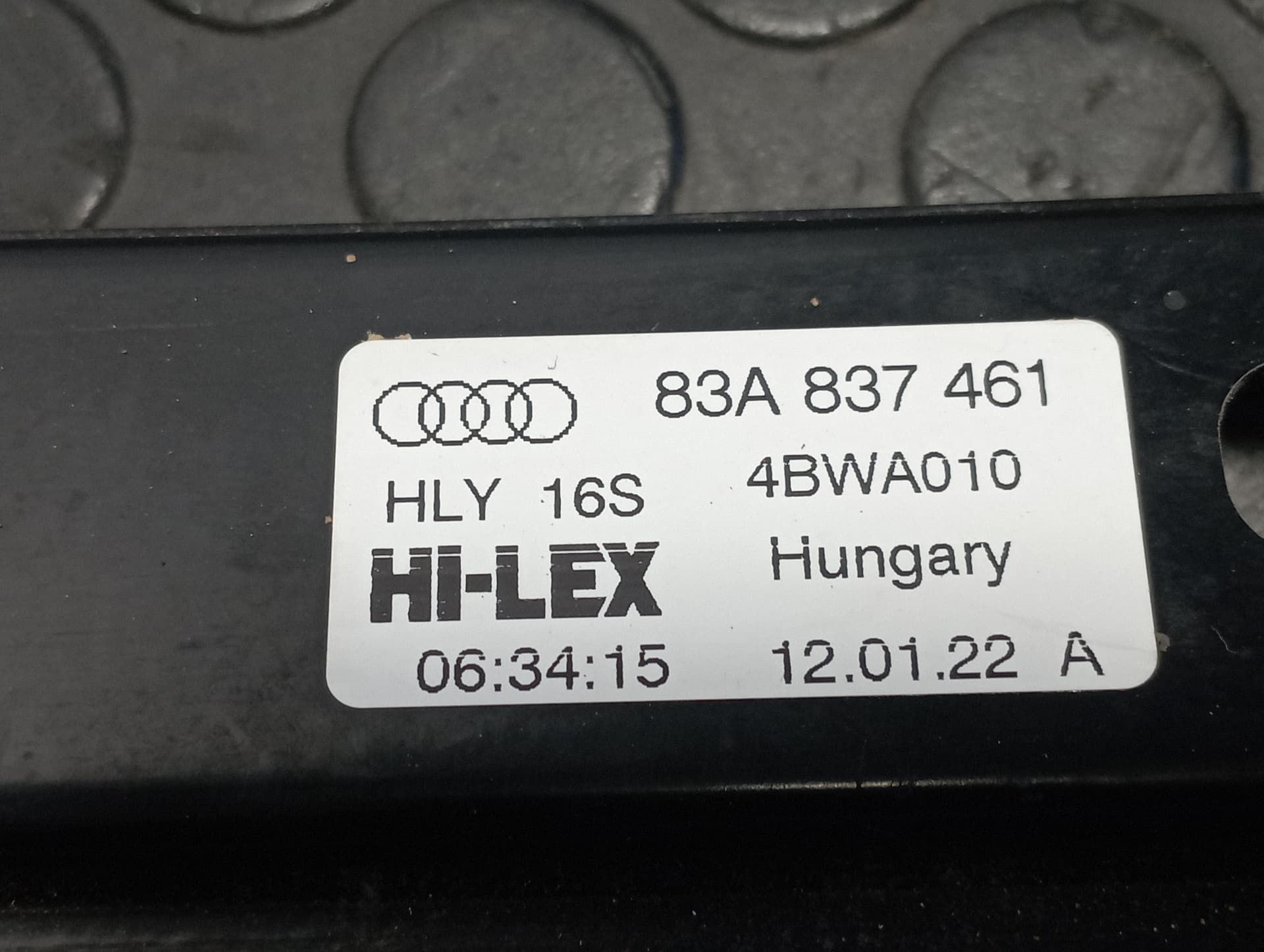 Recambio de ELEVALUNAS DELANTERO IZQUIERDO para AUDI Q3 (F3B) 35 TDI DTSB referencia OEM IAM 83A837461 - BLANCO 3