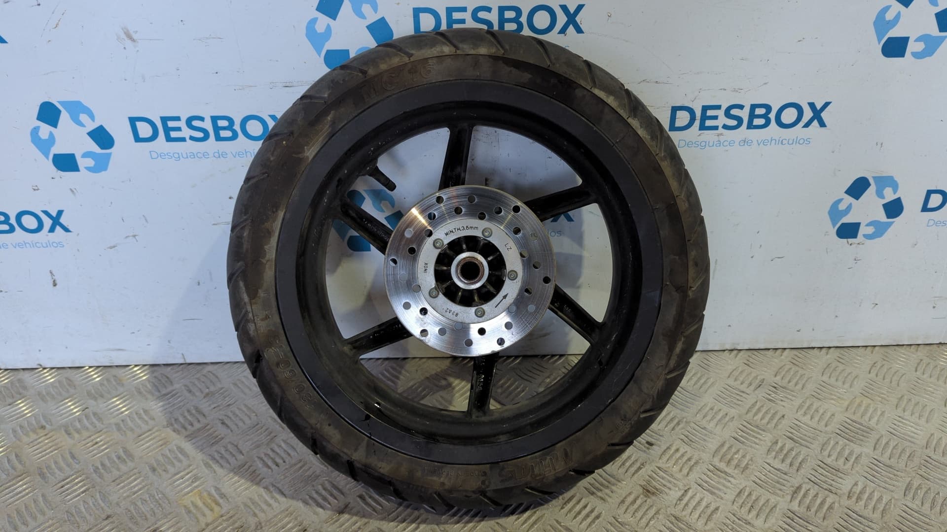 Recambio de LLANTA TRASERA para PIAGGIO (VESPA) NRG POWER 49 CC 49CC - NEGRO