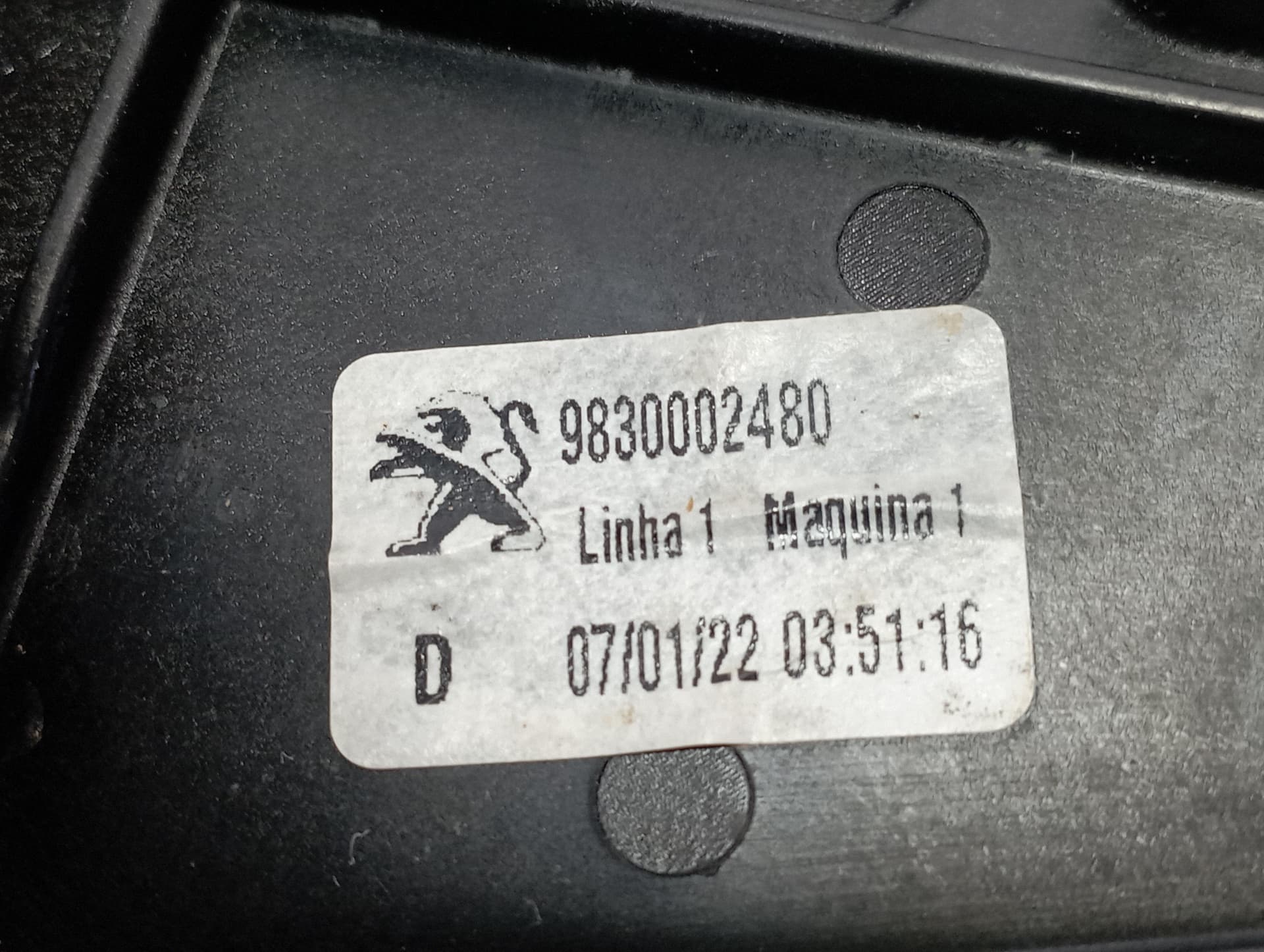 Recambio de ELEVALUNAS TRASERO DERECHO para PEUGEOT 2008 (--.2013->) 2008 ACTIVE PURETECH HN05 - BLANCO 3