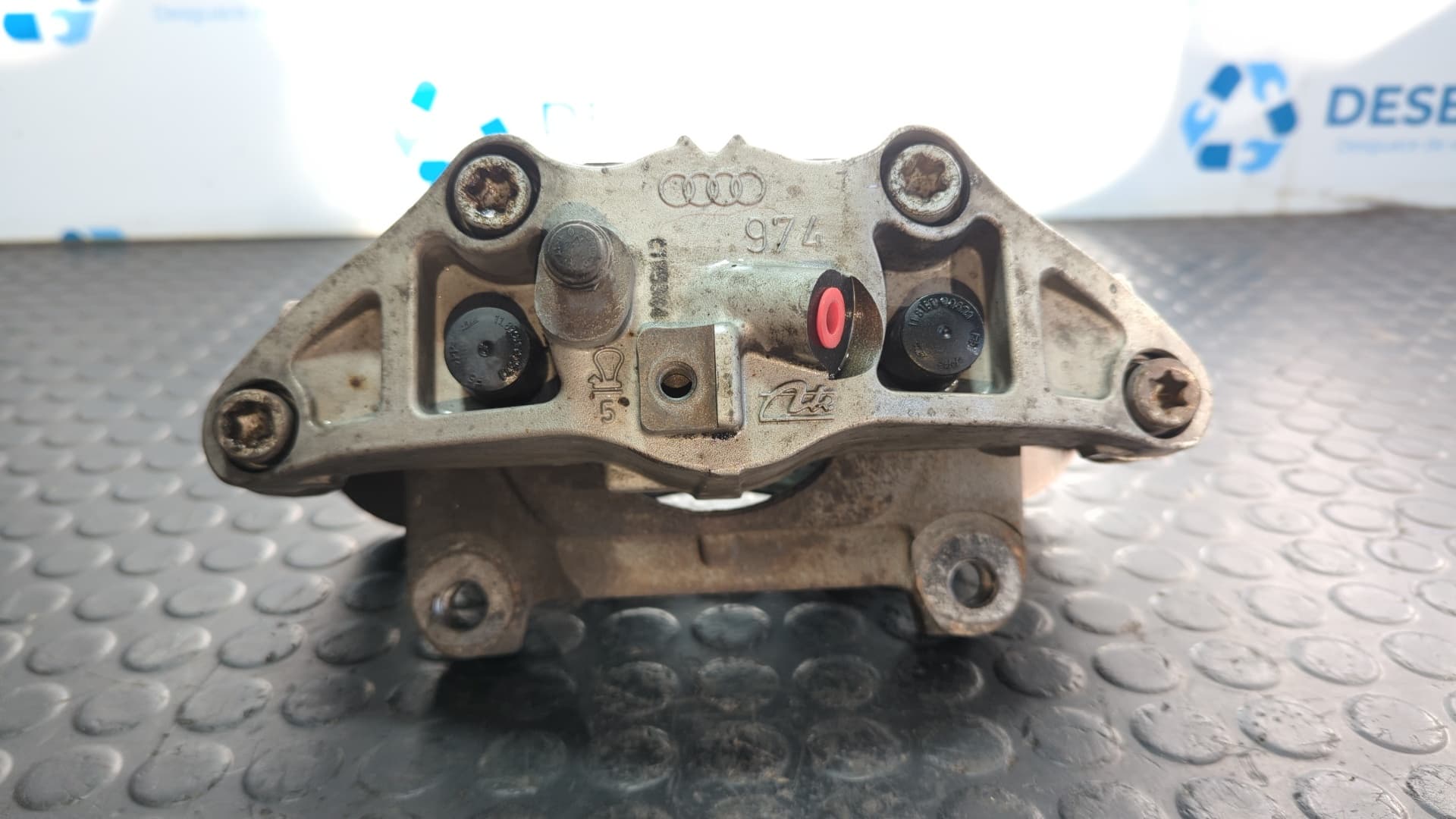 Recambio de PINZA DE FRENO DELANTERA DERECHA para AUDI A4 CABRIO (8H) 3.0 TDI ASB referencia OEM IAM ATE 974 - AZUL 4